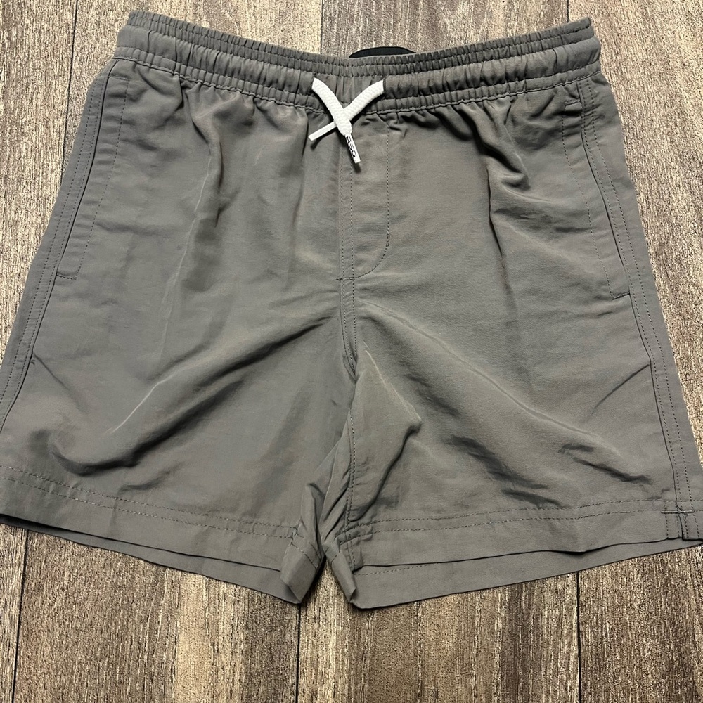 Boys Dark Gray Nylon Shorts Size S, 3 Pockets